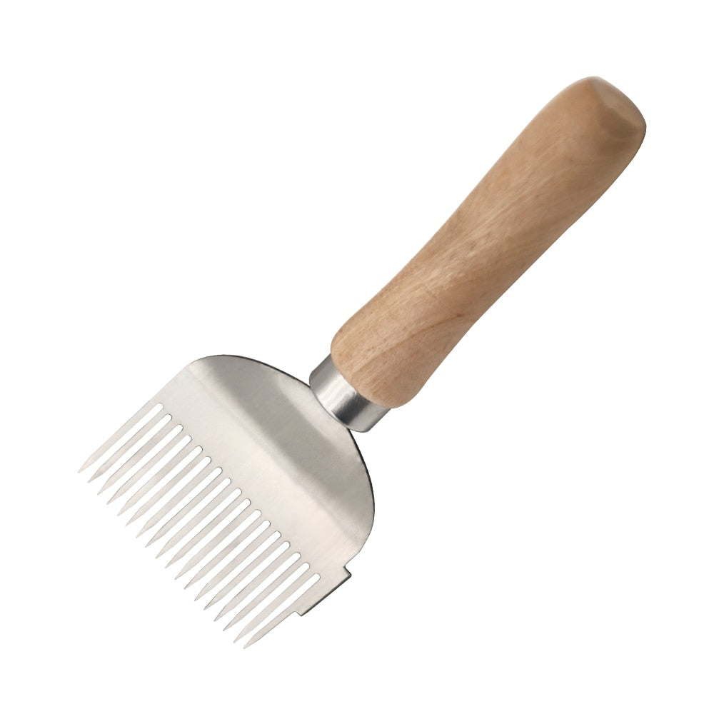 Bee Hive Uncapping Scraper with Wooden Handle